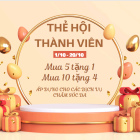  Thẻ hội viên đặc biệt  • Khách mua gói 5 buổi được tặng thêm 2 buổi.